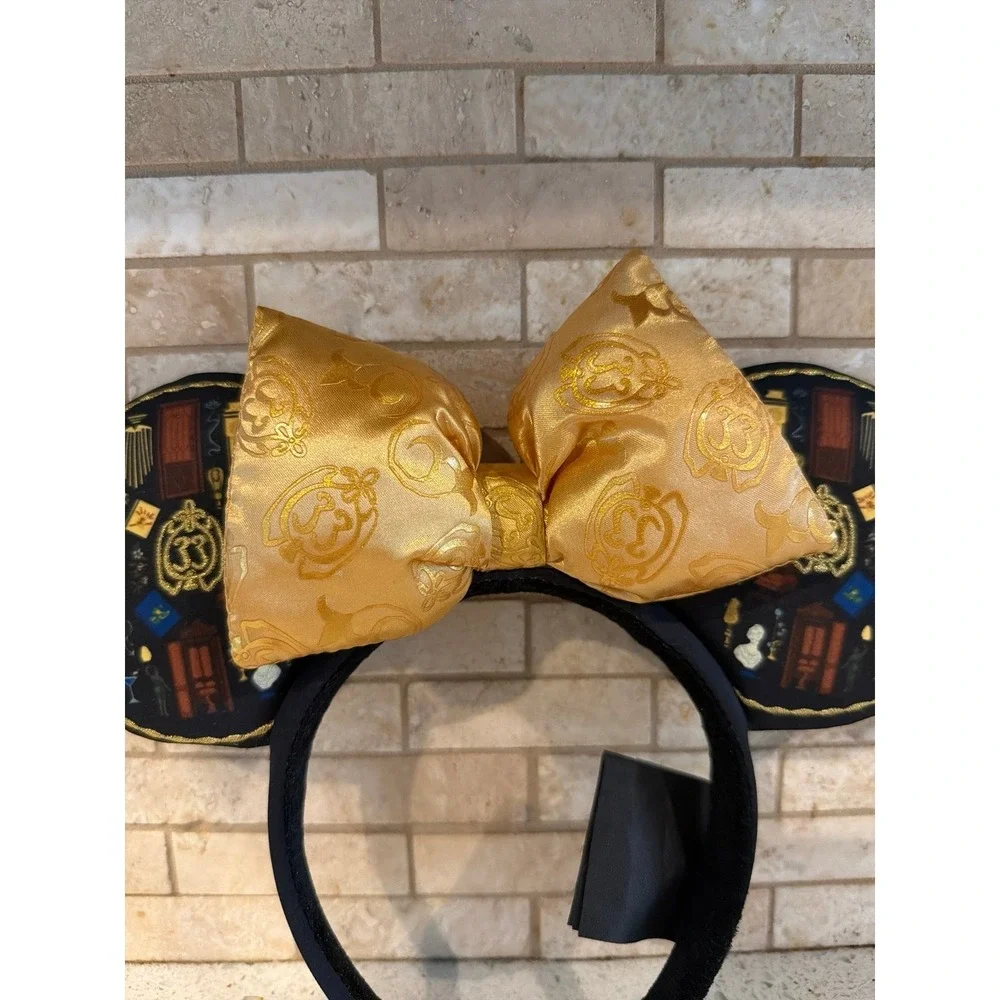 Disneyland Club‎ 33 Minnie Mouse Gold Bow Ears Headband
